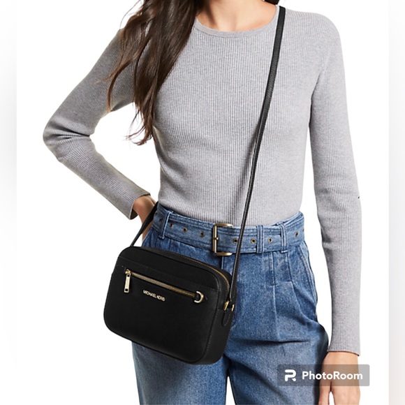 Michael Kors Jet Set Large Saffiano Leather Crossbody Bag - Picture 3 of 10